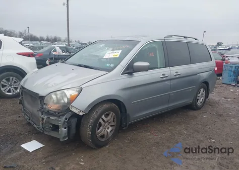 2007 Honda Odyssey Ex-L из США, поврежденный, VIN 5FNRL38757B079968